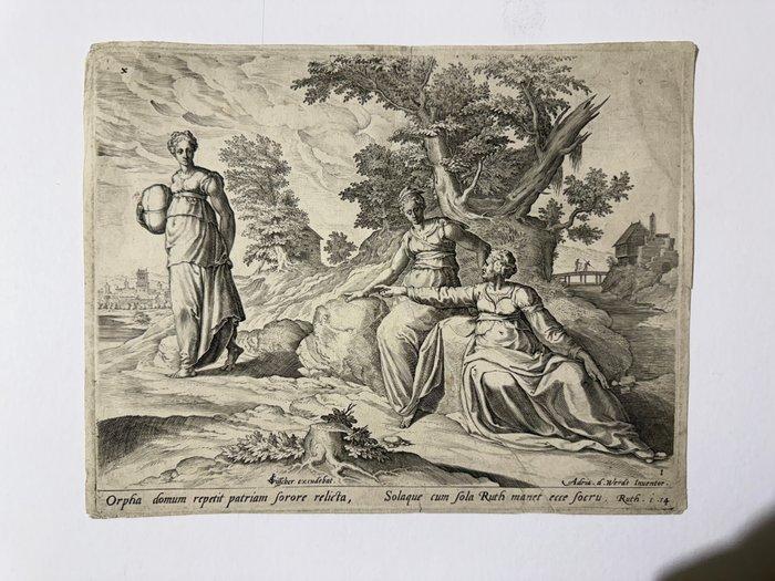 Cornelis Visscher (XVII) - Orpha domum repetit patriam, Antiek en Kunst, Antiek | Overige Antiek