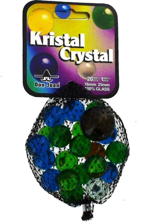 20+1 Crystal Knikkers | Don Juan - Buitenspeelgoed, Kinderen en Baby's, Speelgoed | Buiten | Actiespeelgoed, Nieuw, Verzenden