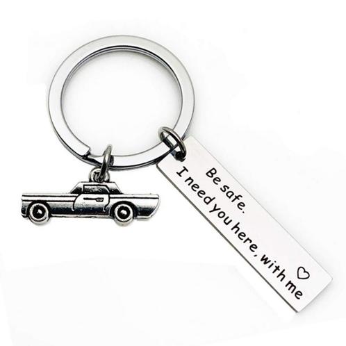 Fako Bijoux® - Sleutelhanger Be Safe, I Need You Here With, Verzamelen, Sleutelhangers, Verzenden
