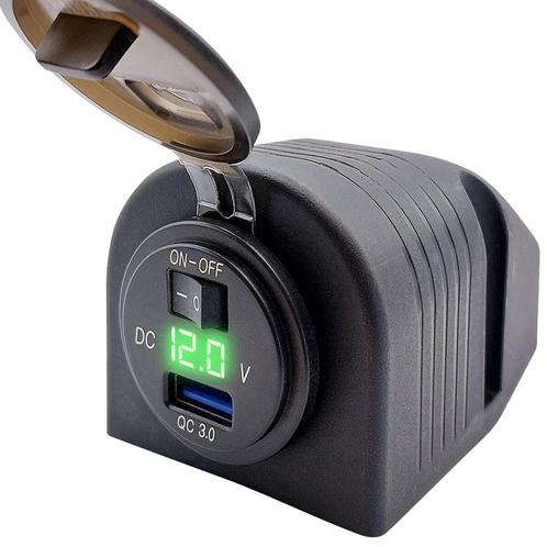 ProRide 12V USB Stopcontact 1 Poort Opbouw met, Doe-het-zelf en Verbouw, Elektra en Kabels, Nieuw, Verzenden