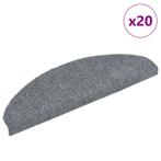 vidaXL Trapmatten Zelfklevend 20 stuks 65x21x4 cm Lichtgrijs, Doe-het-zelf en Verbouw, Ladders en Trappen, Verzenden, Nieuw