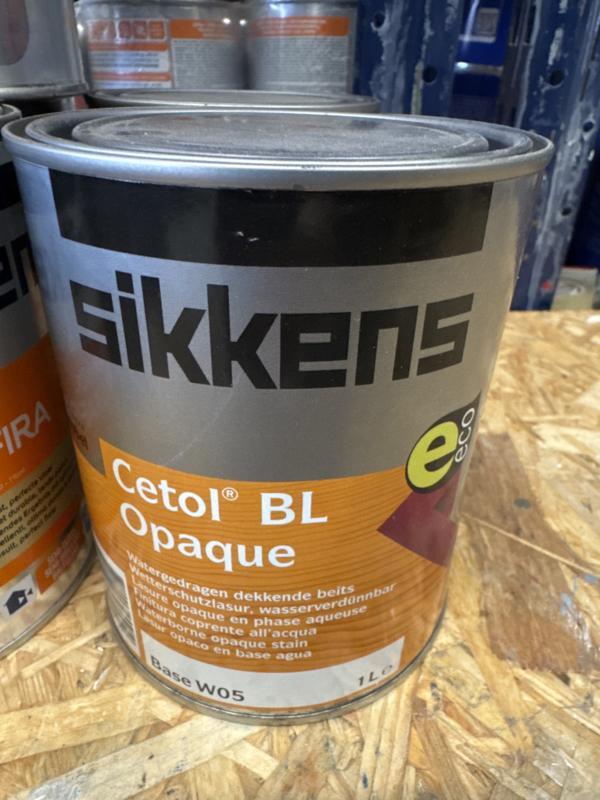 Sikkens Cetol BL Opaque - 1 Liter - wit of lichte kleur, Doe-het-zelf en Verbouw, Verf, Beits en Lak, Verf, Wit, Nieuw, Minder dan 5 liter