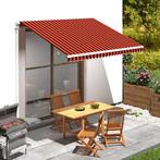 vidaXL Luifeldoek 350x250 cm canvas oranje en bruin, Verzenden, Nieuw