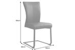 Moderne sledestoel SAMSON zwart echt lederen metalen frame, Huis en Inrichting, Stoelen, Ophalen of Verzenden, Nieuw