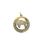 8 Krt. Sterrenbeeld hanger; Stier (stier hanger, spanje), Sieraden, Tassen en Uiterlijk, Antieke sieraden, Ophalen of Verzenden