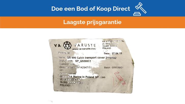 Bieden: Quicksilver 595 Cabin Transport /, Watersport en Boten, Bootonderdelen, Nieuw, Zeilboot of Motorboot, Ophalen of Verzenden