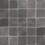 Vloertegel / wandtegel argile dark antraciet 10x10, Keramiek, Nieuw, Ophalen of Verzenden, 10 m² of meer