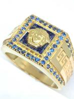 Ring - 18 karaat Geel goud - 1.04ct. tw. Lapis lazuli -, Nieuw