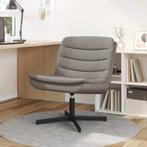 vidaXL Draaistoel Taupe 63 x 75 x 76 cm Stof, Huis en Inrichting, Stoelen, Verzenden, Nieuw