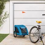 vidaXL Hondenfietstrailer oxford stof en ijzer blauw, Dieren en Toebehoren, Verzenden, Nieuw
