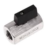 G 3/8 inch 2-Weg Rvs Mini-Kogelkraan 25 Bar, Doe-het-zelf en Verbouw, Overige Doe-het-zelf en Verbouw, Verzenden, Nieuw