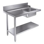 Aanvoertafel Bodemschap | 120cm | RVS |  Links Combisteel, Verzenden, Nieuw in verpakking