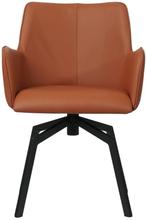 Cognac leren  draaibare eetkamerstoel - Toledo Leer Natur (c, Huis en Inrichting, Stoelen, Overige kleuren, Nieuw, Leer, Ophalen of Verzenden
