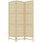 TRUUSK Kamerscherm van PP Rattan - 3-delig 135 x 180 cm - Op, Verzenden