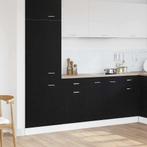 vidaXL Ladenkast met lade Zwart eiken 50 x 46 x 81.5 cm, Huis en Inrichting, Verzenden, Nieuw, Zwart