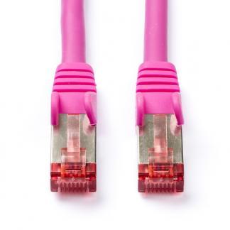 Netwerkkabel | Cat6 S/FTP | 2 meter (100% koper, LSZH, Roze), Computers en Software, Pc- en Netwerkkabels, Nieuw, Verzenden