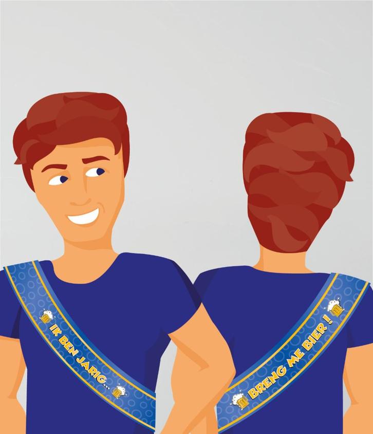 Party Sjerp Ik Ben Jarig, Breng Me Bier, Kleding | Dames, Carnavalskleding en Feestkleding, Nieuw, Ophalen of Verzenden