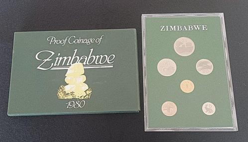 Zimbabwe. 1980 6 Coin Proof Set, 1966 Malawi Proof Crown, Postzegels en Munten, Munten | Europa | Niet-Euromunten