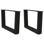 vidaXL Eettafelpoten 2 st V-vormig 50x(30-31,3) cm staal, Verzenden, Nieuw