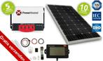 PowerXtreme Solar Zonnepaneel 130W onze meest complete set!, Caravans en Kamperen, Nieuw