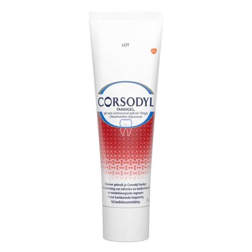 Corsodyl Tandgel 1% UAD 50 gram, Diversen, Verpleegmiddelen, Nieuw, Verzenden