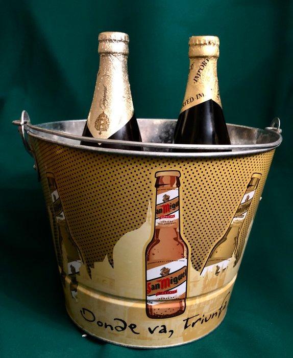 San Miguel beer - Koeler - Een drankje, ongewone Spaanse, Antiek en Kunst, Antiek | Keukenbenodigdheden