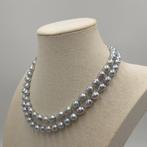 Halsketting Zilver Parel - Akoya double 8-9mm 19in, Sieraden, Tassen en Uiterlijk, Kettingen, Nieuw