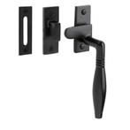 Raamsluiting Klassiek mat zwart rechts, Doe-het-zelf en Verbouw, Hang- en Sluitwerk, Ophalen of Verzenden, Nieuw, Koper of Messing