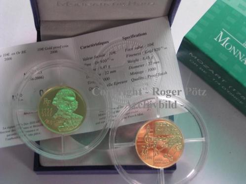 Frankreich 10 Euro 2006 goud Wolfgang Amadeus Mozart Pp goud, Postzegels en Munten, Munten | Europa | Euromunten, Verzenden