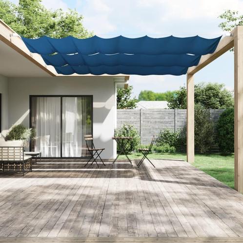 vidaXL Luifel verticaal 140x420 cm oxford stof blauw, Tuin en Terras, Zonneschermen, Nieuw, Verzenden