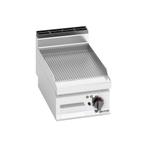 GGM Gastro | Elektrische bakplaat - 4,8 kW - Gegroefd |, Verzenden, Nieuw