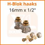 Onderblok 2 pijps / H- blok haaks 16mm x 1/2, Ophalen of Verzenden, Nieuw, Radiator, Hoog rendement (Hr)