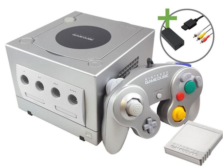 Nintendo Gamecube Starter Pack - Silver Edition, Spelcomputers en Games, Spelcomputers | Nintendo GameCube, Zo goed als nieuw