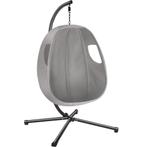 Hangstoel Anika met frame en kussen 160 kg - lichtgrijs, Verzenden, Nieuw