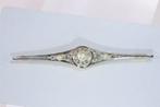 Broche - 18 karaat Geel goud, Witgoud - 0.44ct. tw. Diamant, Sieraden, Tassen en Uiterlijk, Antieke sieraden