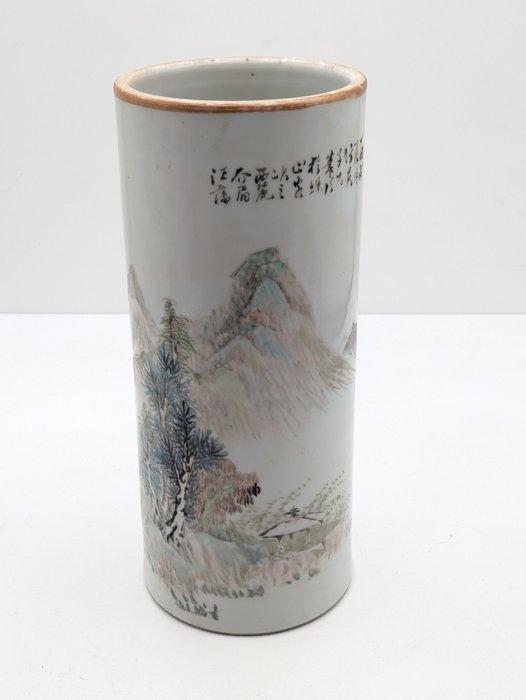 Vaas - Porselein - China - Qing Dynastie (1644-1911) (Zonder, Antiek en Kunst, Antiek | Overige Antiek