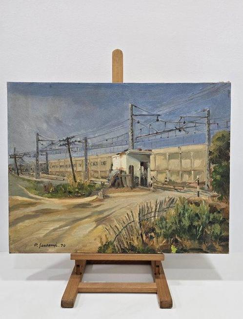 Pere Sanromà (1930) - Paso de vía, Antiek en Kunst, Kunst | Schilderijen | Klassiek