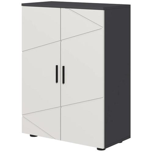TRUUSK Badkamerkast Bijzettafel Met Dubbele Deur Badkast Met, Huis en Inrichting, Badkamer | Badkamermeubels, Nieuw, Verzenden