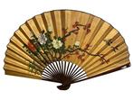 Handwaaier - Papier, Hout - Grote Chinese waaier, Antiek en Kunst