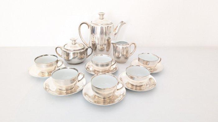 Bavaria - Koffieservies (15) - Argento - Verzilverd,, Antiek en Kunst, Antiek | Meubels | Tafels