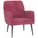 Wijnrode Fauteuil Fluweel - Retourdeal - Stijlvol Wonen, Huis en Inrichting, Fauteuils, Ophalen of Verzenden, Nieuw, Minder dan 75 cm