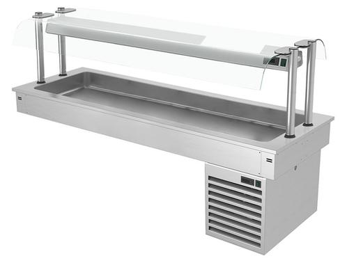 GGM Gastro | Inbouw koelbak 1,8m - +2 tot +8 °C - 5x GN 1/1, Zakelijke goederen, Horeca | Meubilair en Inrichting, Verzenden