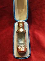 Parfumfles - Kristal - zilveren flacon