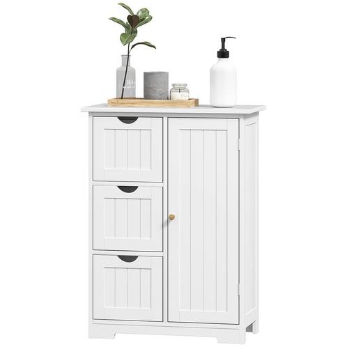 TRUUSK Badkamerkast Bijzettafel Met 3 Lades, Badkamerkast Me, Huis en Inrichting, Badkamer | Badkamermeubels, Nieuw, Verzenden