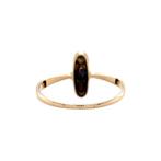 Rosé ring met roosdiamant 12 krt, Ophalen of Verzenden, Nieuw