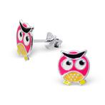Fako Bijoux® - Kinderoorbellen - 925 Zilver - Uiltjes -, Verzenden, Nieuw