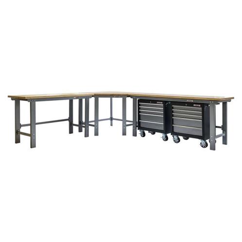 Werkbank hoekopstelling - Hoek werkbank 310 cm x 260 cm, Doe-het-zelf en Verbouw, Werkbanken, Ophalen of Verzenden