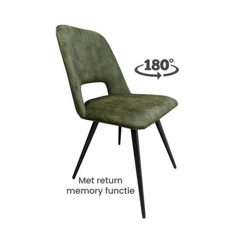4x Eetkamerstoel, Zazuhome, Pablo , Groen, Huis en Inrichting, Stoelen