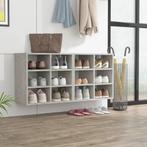 vidaXL Schoenenkasten 2 st 52,5x30x50 cm betongrijs, Huis en Inrichting, Kasten | Overige, Verzenden, Nieuw
