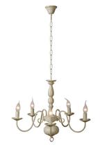 Lucide Barrocco - Kroonluchter - 60 cm - Creme, Antiek en Kunst, Antiek | Lampen, Verzenden